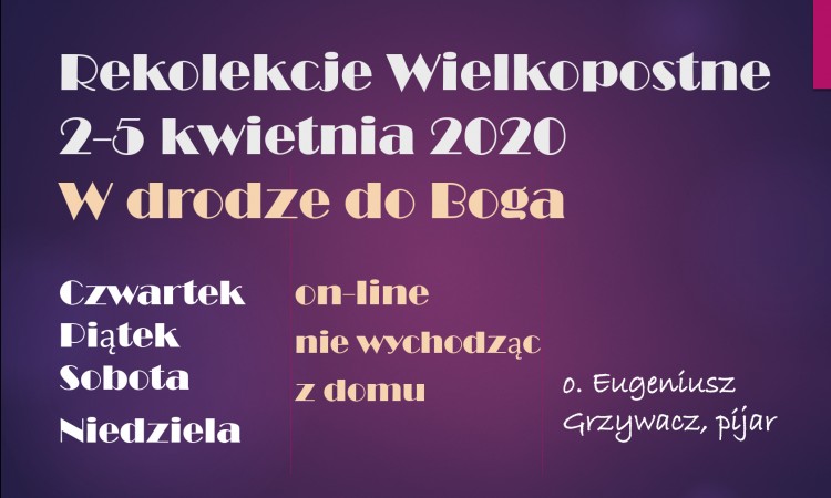 W drodze do Boga. Dzień 1
